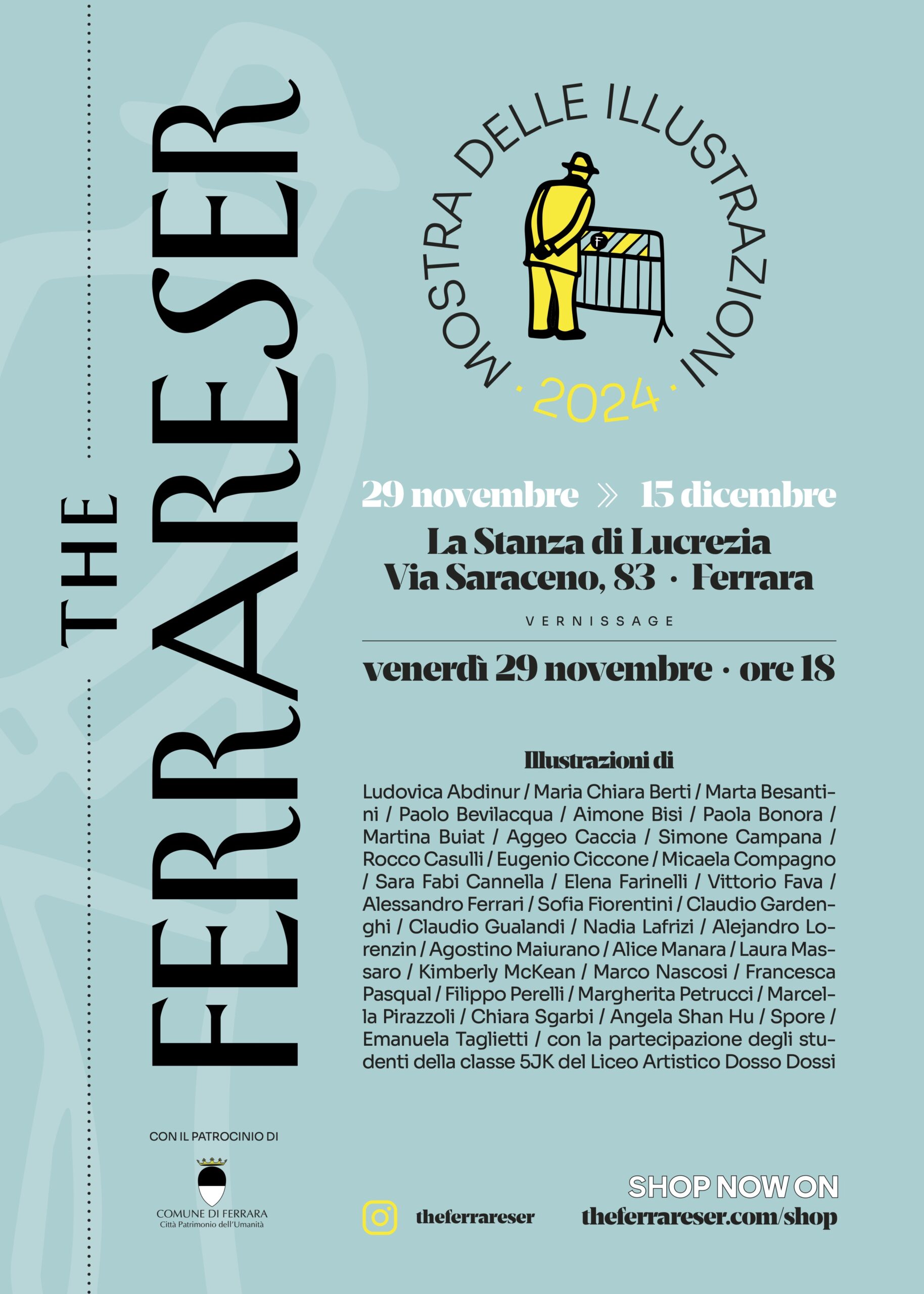 Featured image for “The Ferrareser torna con una mostra e un libro che raccontano 34 storie illustrate di Ferrara”